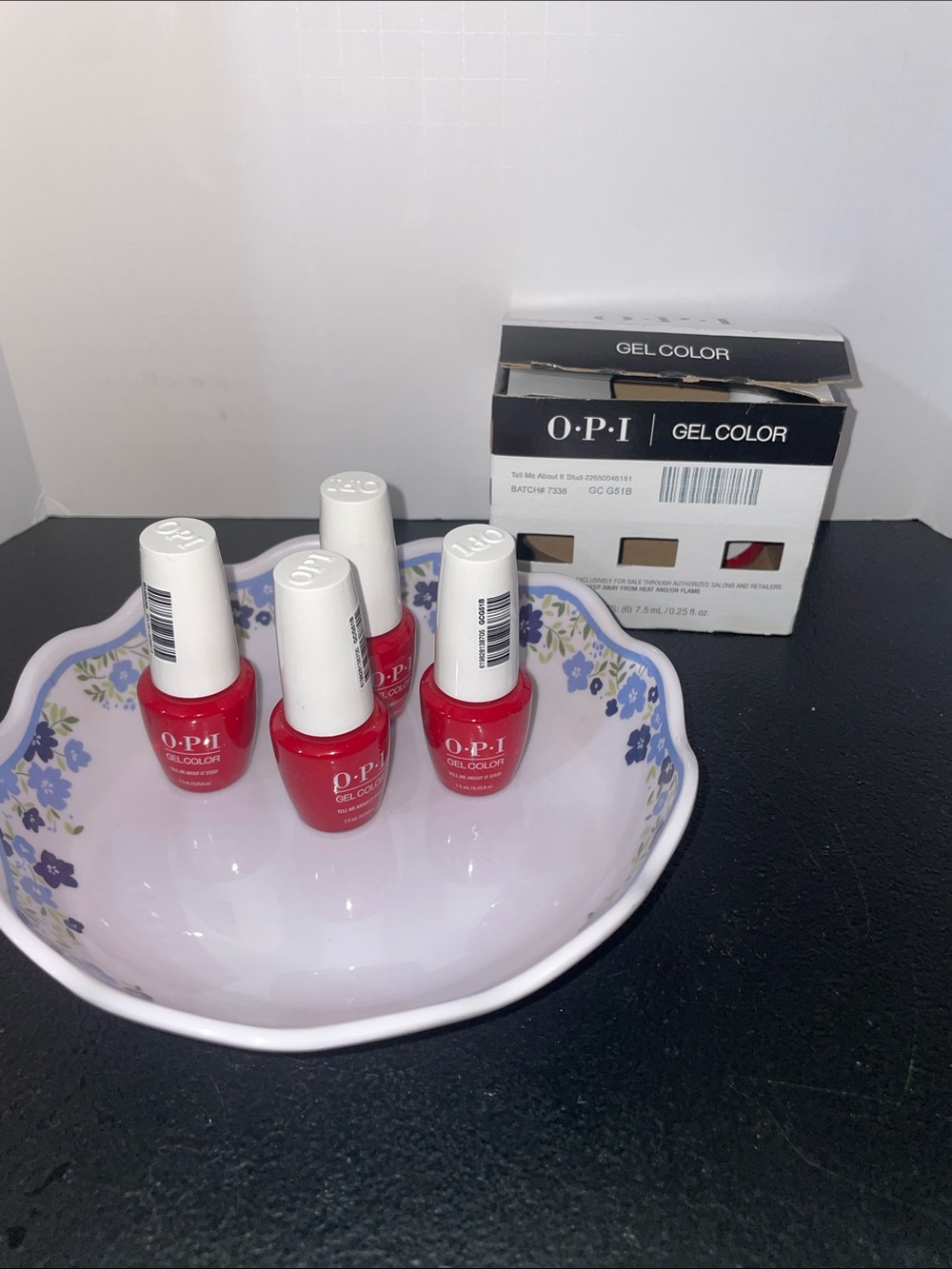 OPI Gel Color Bright Red Gel Nail Polish Quartet